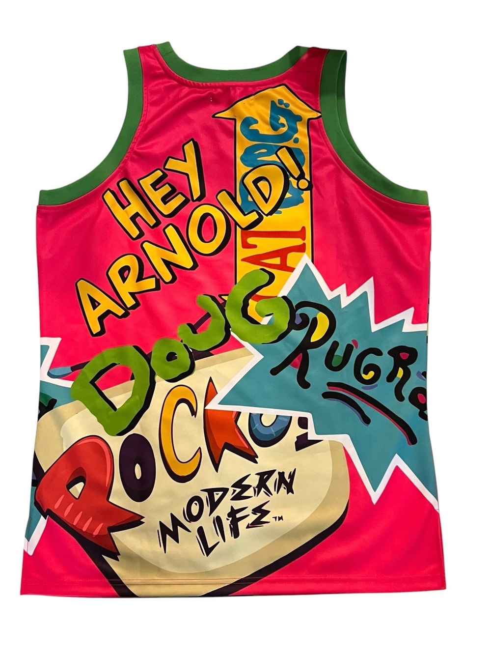 Rugrats Nickelodeon SpongeBob SquarePants Headgear Classics Basketball Jersey, - Picture 2 of 5